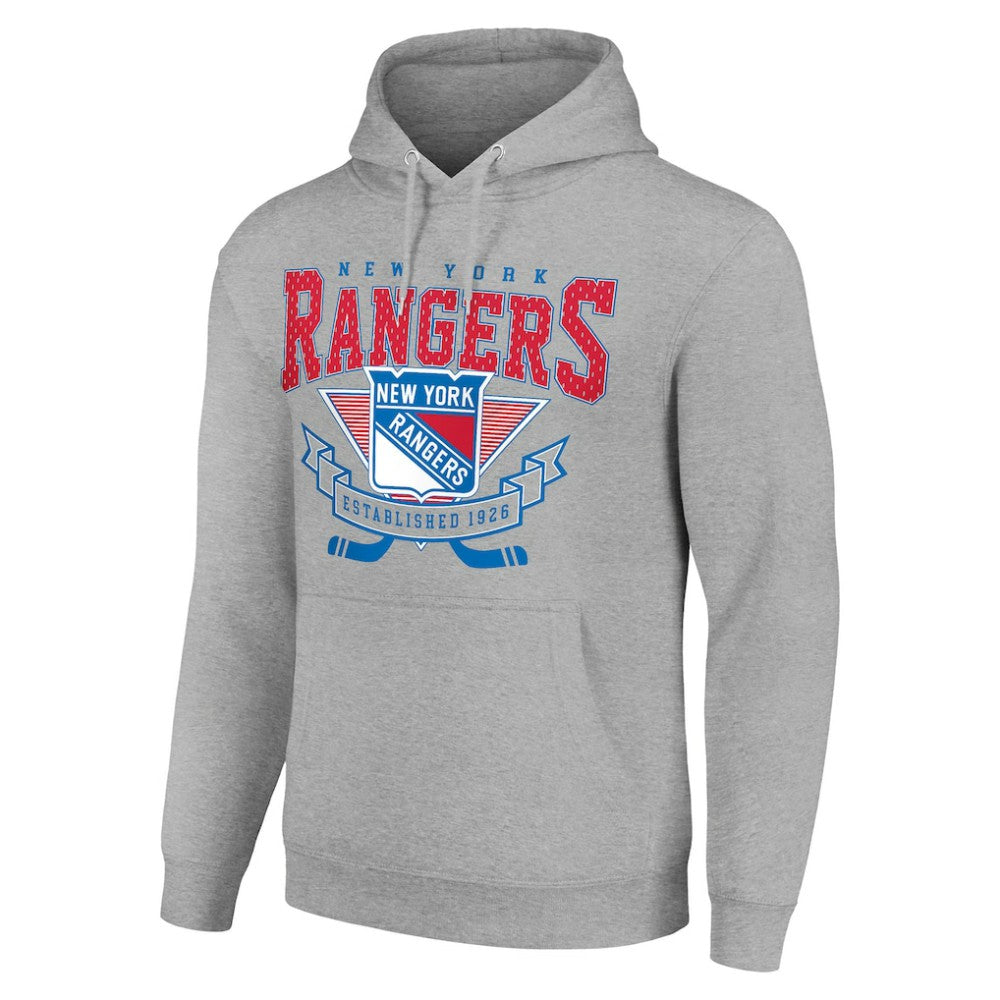 New York Rangers Starter Team Logo Graphic Fleece Tri-Blend Pullover Hoodie -  NHL Hoodies