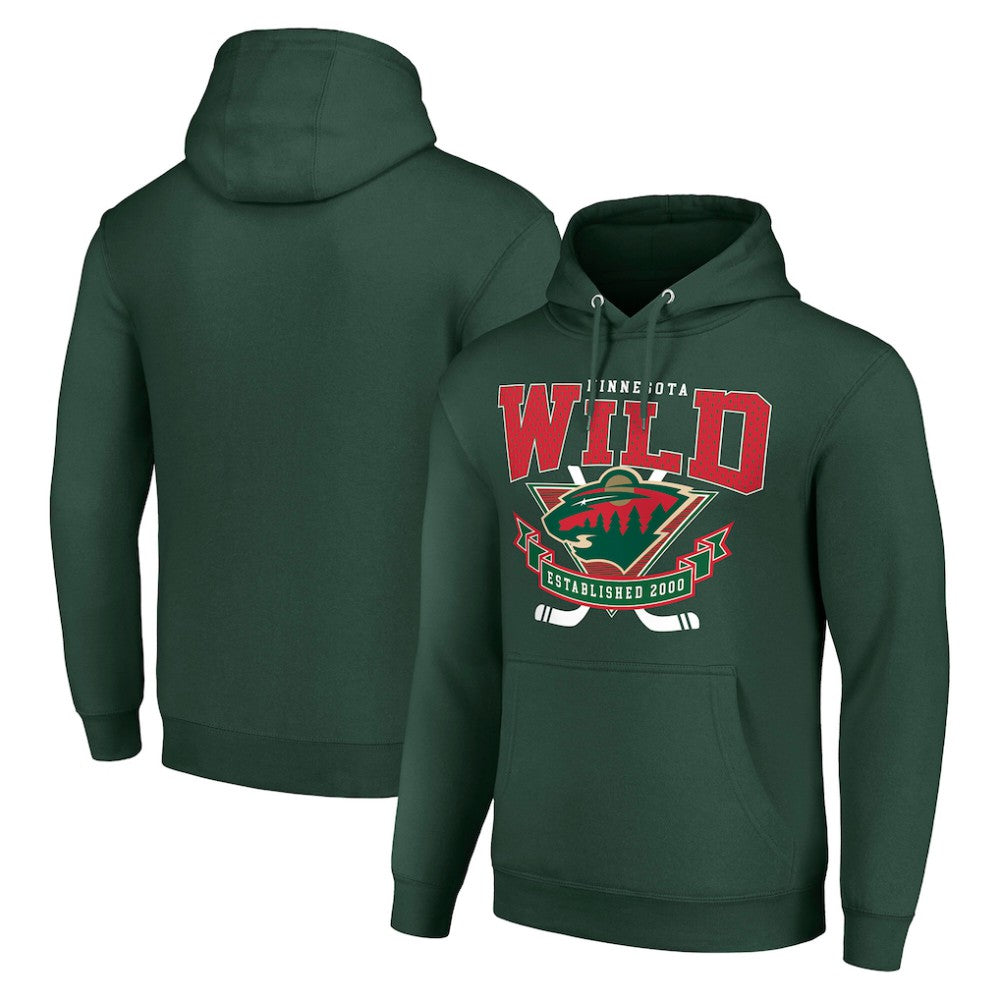 Minnesota Wild Starter Team Logo Graphic Fleece Tri-Blend Pullover Hoodie -  NHL Hoodies