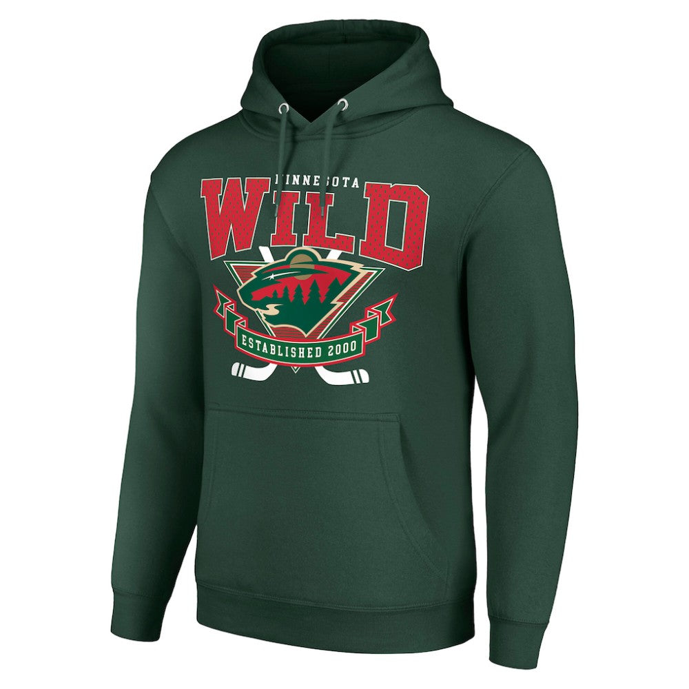 Minnesota Wild Starter Team Logo Graphic Fleece Tri-Blend Pullover Hoodie -  NHL Hoodies