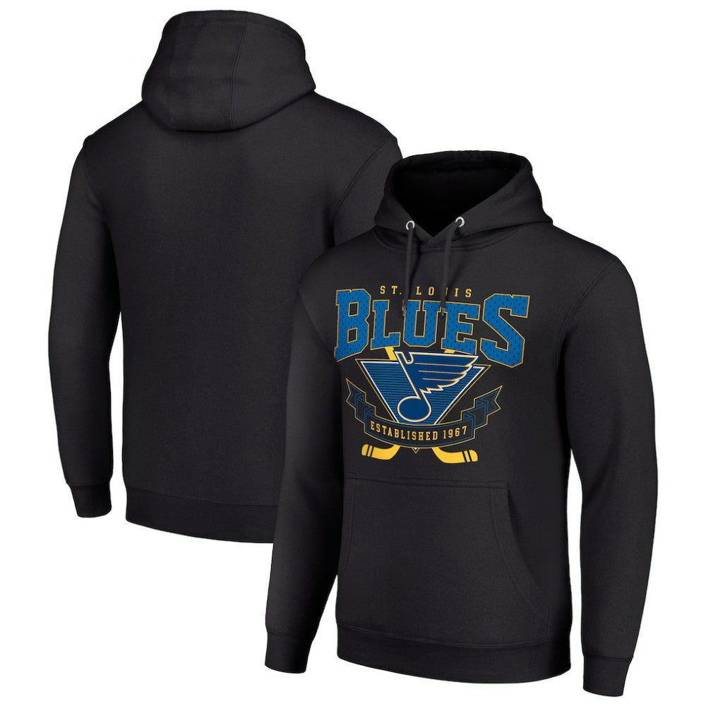 St. Louis Blues Starter Team Logo Graphic Fleece Tri-Blend Pullover Hoodie -  NHL Hoodies