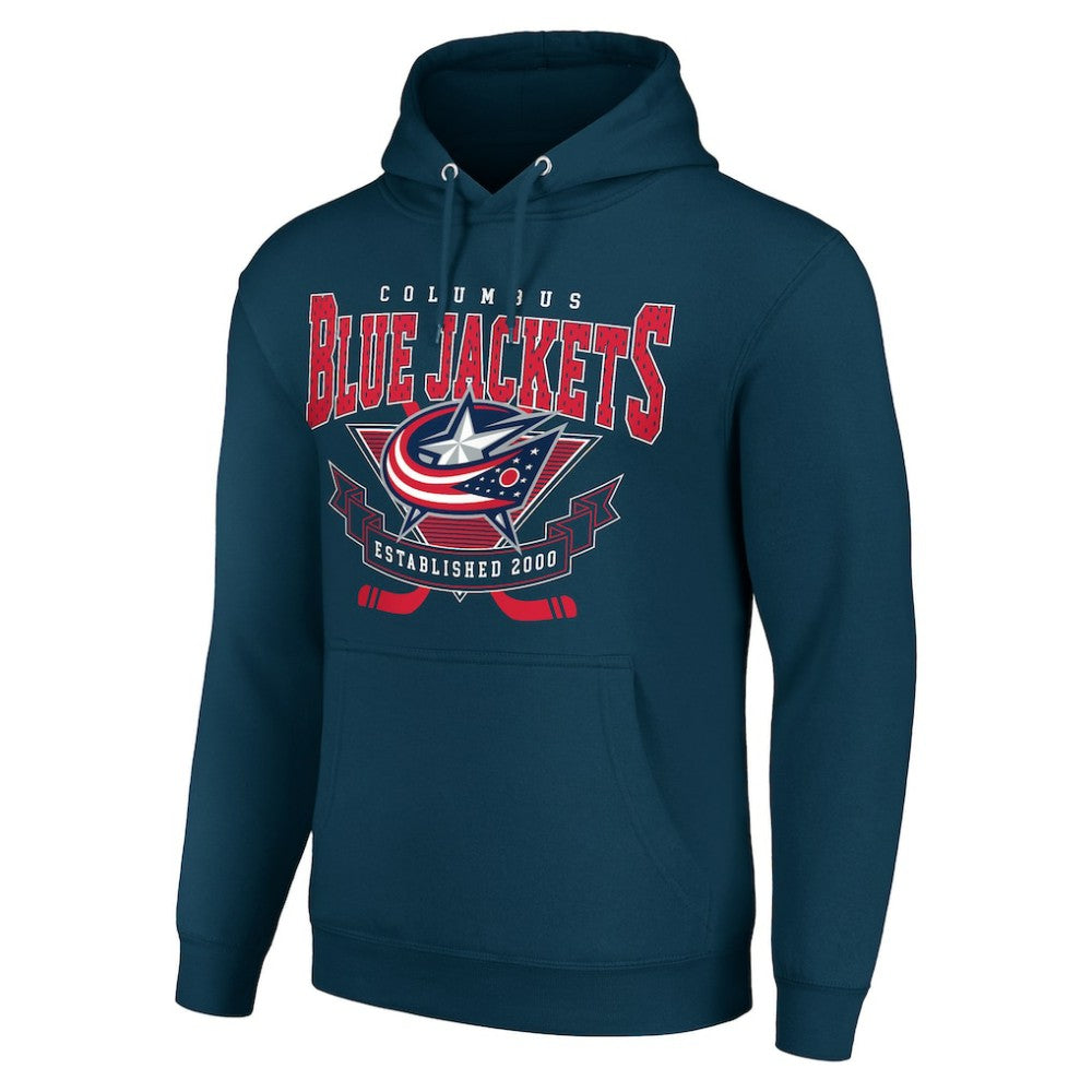 Columbus Blue Jackets Starter Team Logo Graphic Fleece Tri-Blend Pullover Hoodie -  NHL Hoodies
