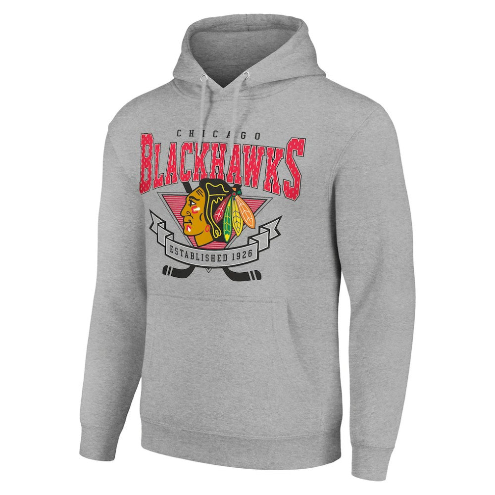 Chicago Blackhawks Starter Team Logo Graphic Fleece Tri-Blend Pullover Hoodie -  NHL Hoodies