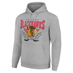 Chicago Blackhawks Starter Team Logo Graphic Fleece Tri-Blend Pullover Hoodie -  NHL Hoodies
