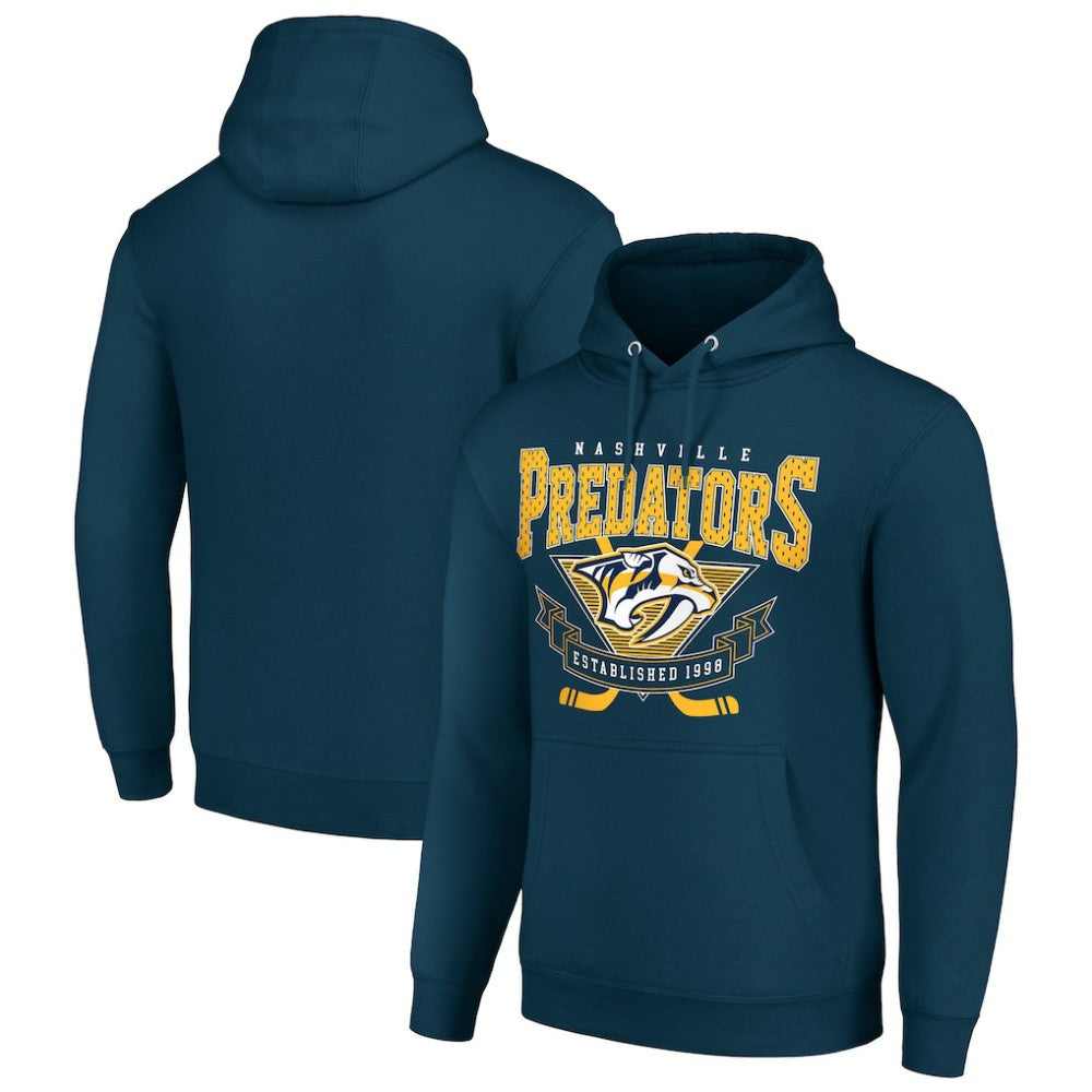 Nashville Predators Starter Team Logo Graphic Fleece Tri-Blend Pullover Hoodie -  NHL Hoodies