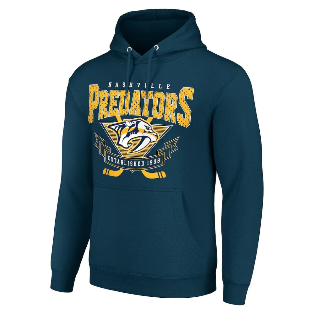 Nashville Predators Starter Team Logo Graphic Fleece Tri-Blend Pullover Hoodie -  NHL Hoodies