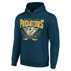 Nashville Predators Starter Team Logo Graphic Fleece Tri-Blend Pullover Hoodie -  NHL Hoodies