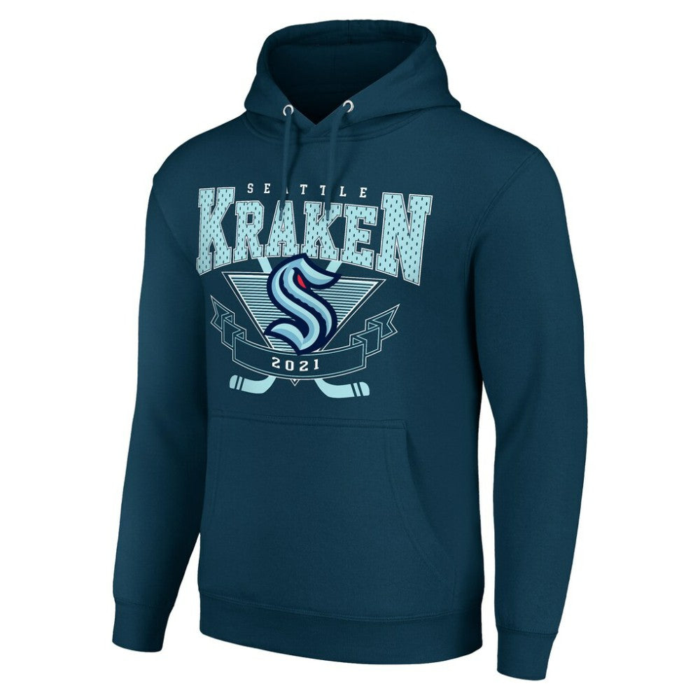 Seattle Kraken Starter Team Logo Graphic Fleece Tri-Blend Pullover Hoodie -  NHL Hoodies