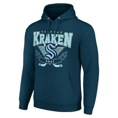 Seattle Kraken Starter Team Logo Graphic Fleece Tri-Blend Pullover Hoodie -  NHL Hoodies