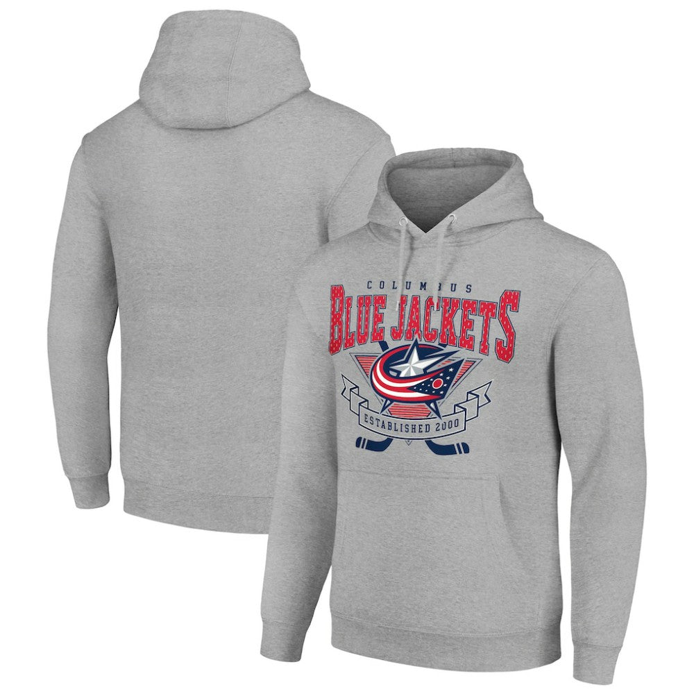 Columbus Blue Jackets Starter Team Logo Graphic Fleece Tri-Blend Pullover Hoodie -  NHL Hoodies