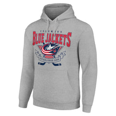 Columbus Blue Jackets Starter Team Logo Graphic Fleece Tri-Blend Pullover Hoodie -  NHL Hoodies