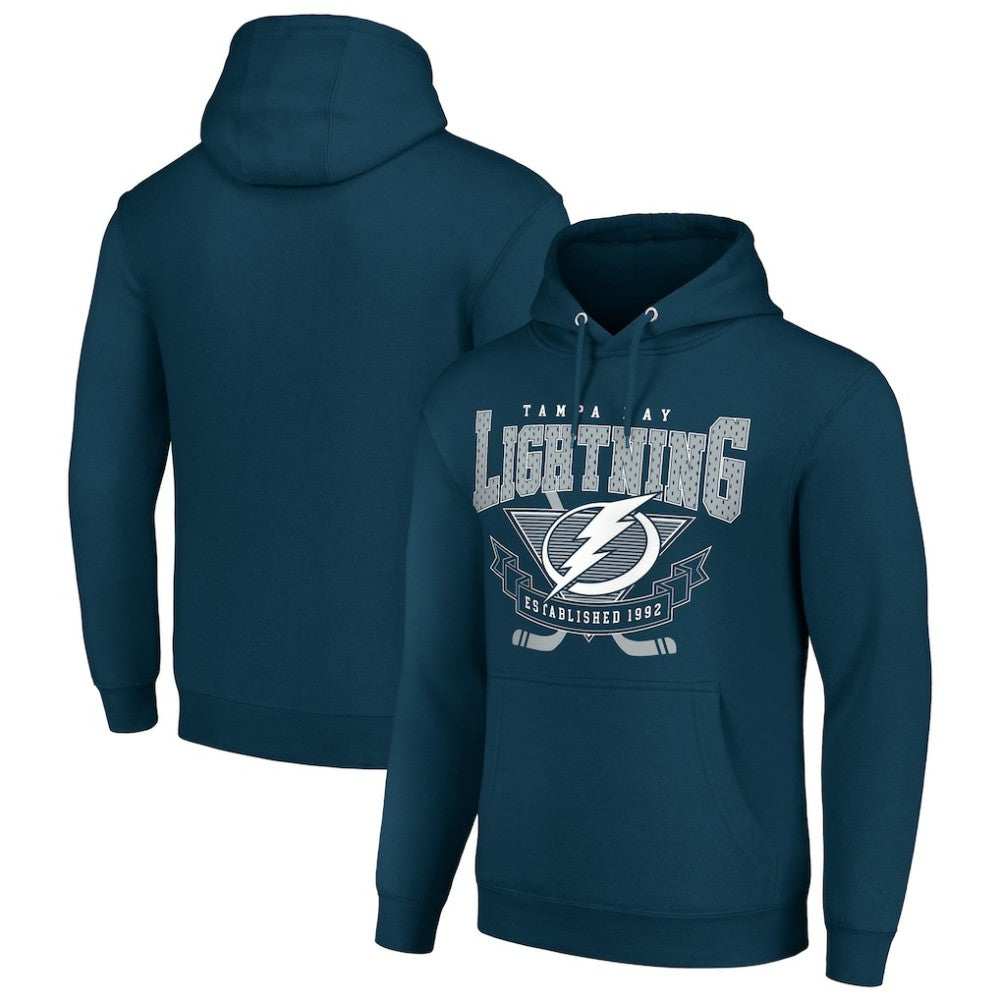 Tampa Bay Lightning Starter Team Logo Graphic Fleece Tri-Blend Pullover Hoodie -  NHL Hoodies