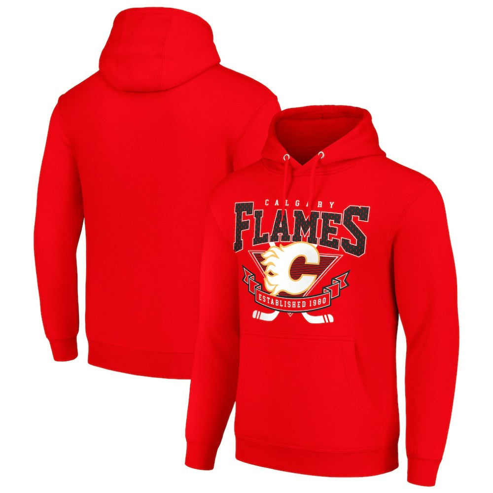 Calgary Flames Starter Team Logo Graphic Fleece Tri-Blend Pullover Hoodie -  NHL Hoodies