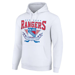 New York Rangers Starter Team Logo Graphic Fleece Tri-Blend Pullover Hoodie -  NHL Hoodies