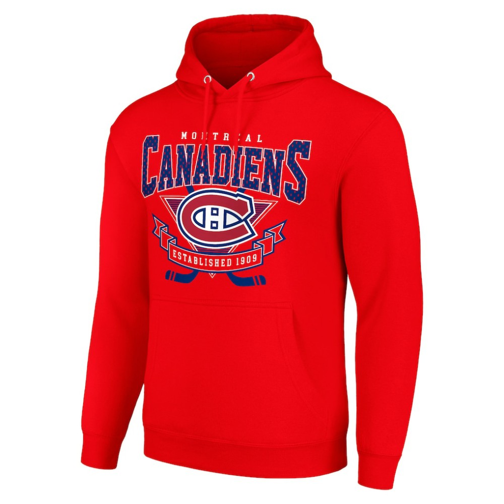 Montreal Canadiens Starter Team Logo Graphic Fleece Tri-Blend Pullover Hoodie -  NHL Hoodies