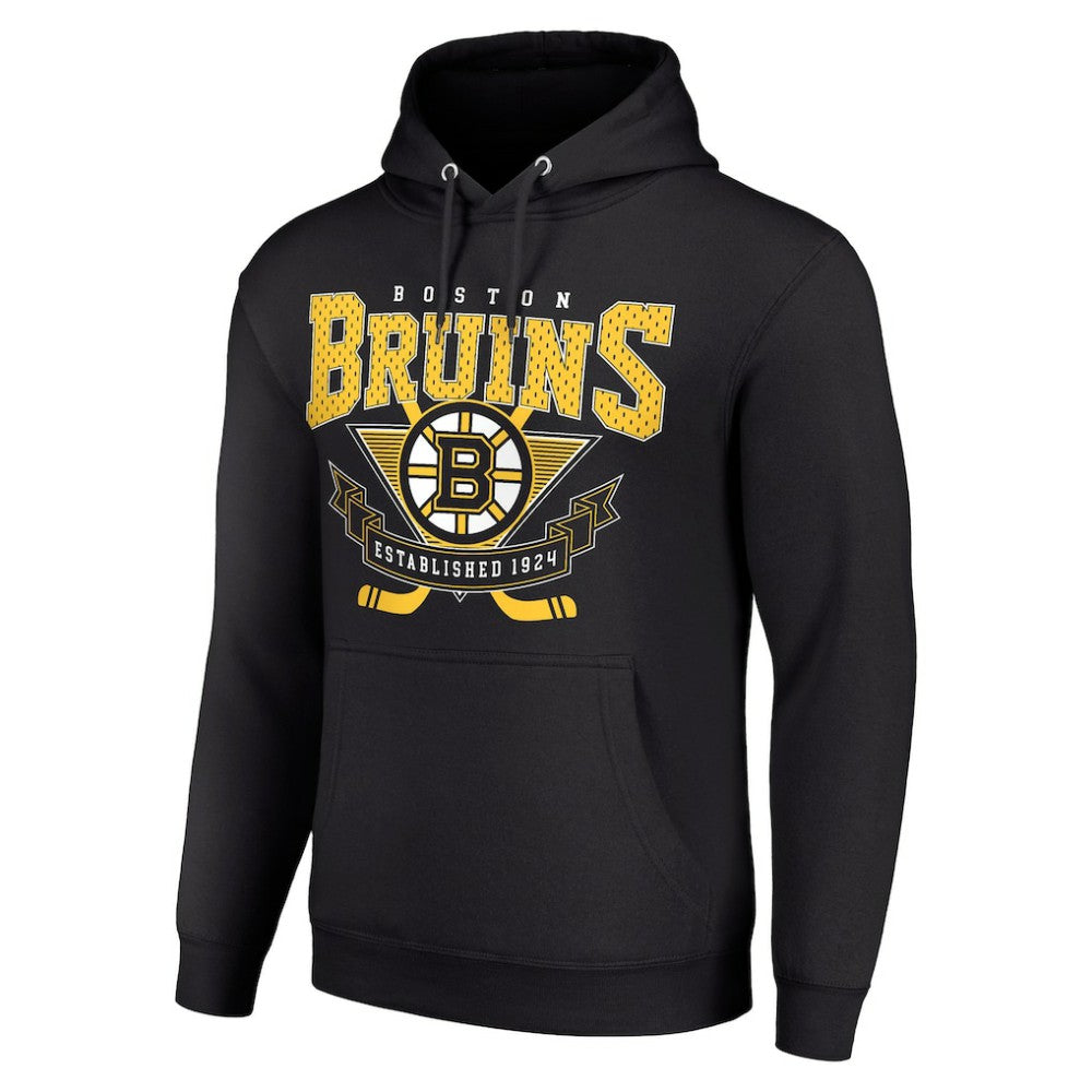 Boston Bruins Starter Team Logo Graphic Fleece Tri-Blend Pullover Hoodie -  NHL Hoodies