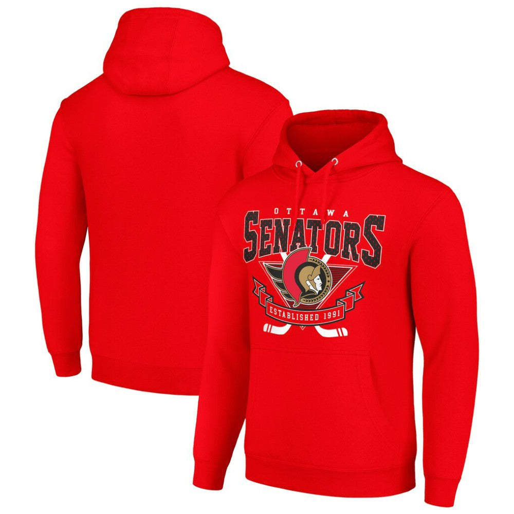 Ottawa Senators Starter Team Logo Graphic Fleece Tri-Blend Pullover Hoodie -  NHL Hoodies