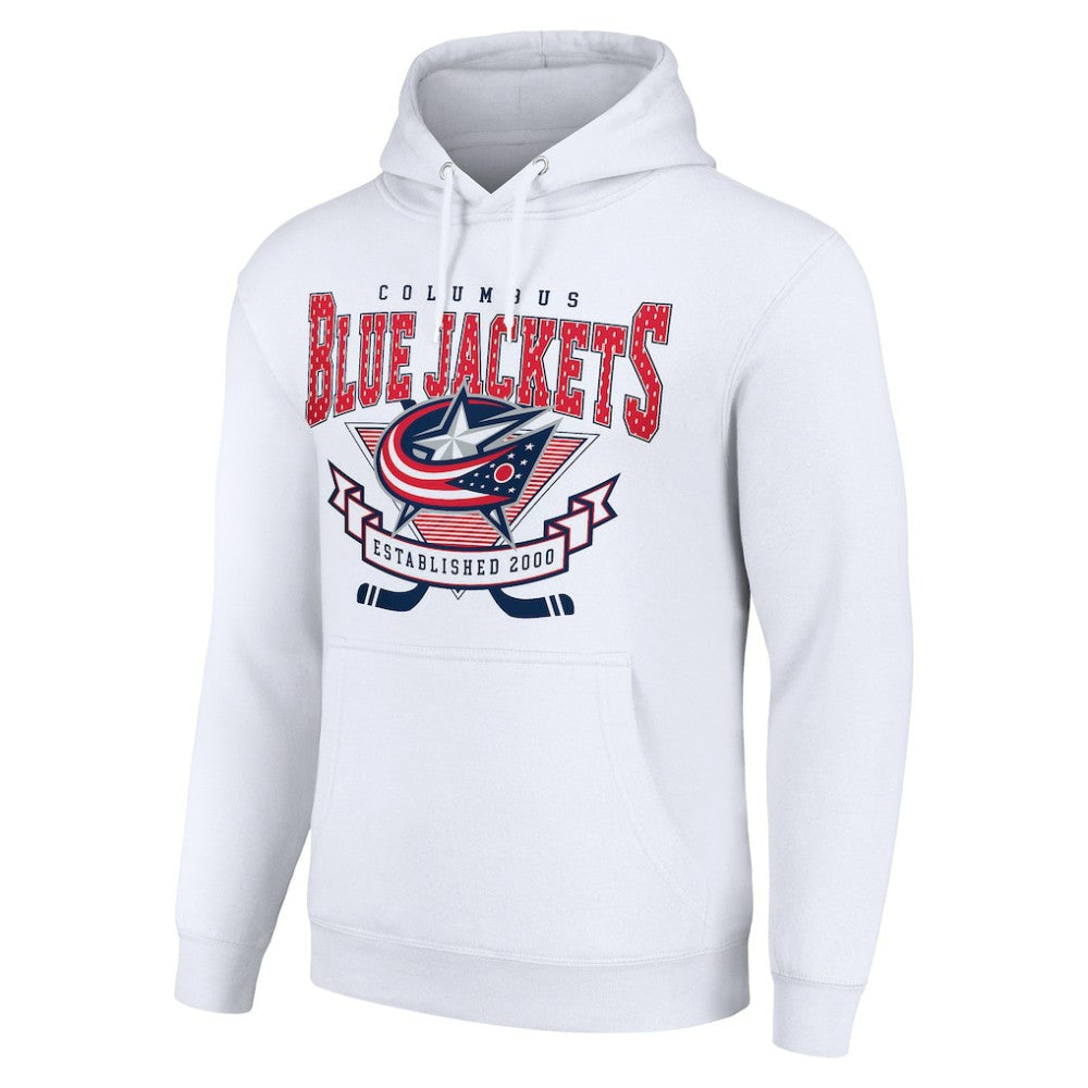 Columbus Blue Jackets Starter Team Logo Graphic Fleece Tri-Blend Pullover Hoodie -  NHL Hoodies
