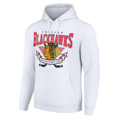 Chicago Blackhawks Starter Team Logo Graphic Fleece Tri-Blend Pullover Hoodie -  NHL Hoodies