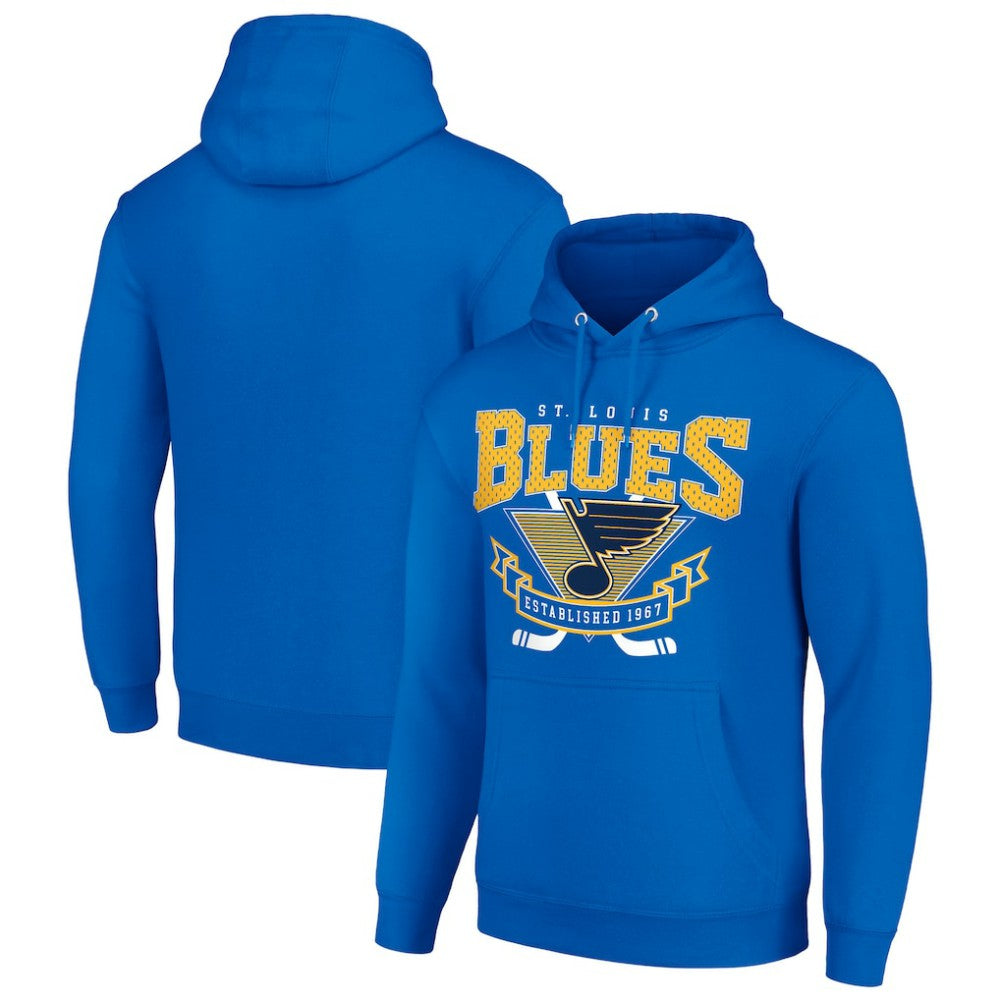 St. Louis Blues Starter Team Logo Graphic Fleece Tri-Blend Pullover Hoodie -  NHL Hoodies