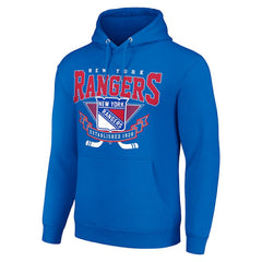 New York Rangers Starter Team Logo Graphic Fleece Tri-Blend Pullover Hoodie -  NHL Hoodies