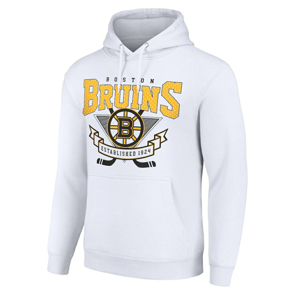 Boston Bruins Starter Team Logo Graphic Fleece Tri-Blend Pullover Hoodie -  NHL Hoodies