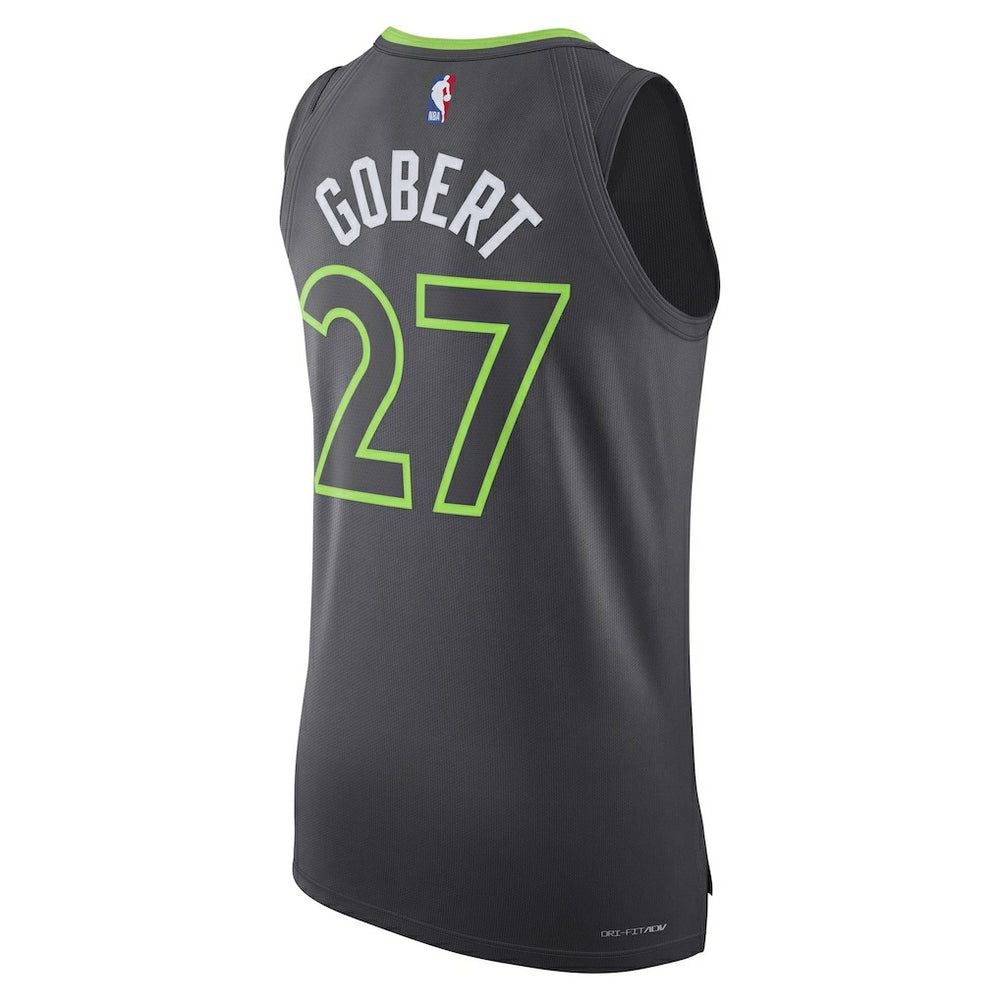 Anthracite Rudy Gobert Minnesota Timberwolves Jordan Brand Authentic Jersey | NBA