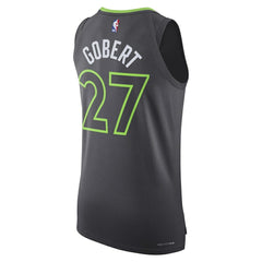 Anthracite Rudy Gobert Minnesota Timberwolves Jordan Brand Authentic Jersey | NBA