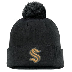 Seattle Kraken Fanatics Military Appreciation Cuffed Knit Hat with Pom -  NHL Hats