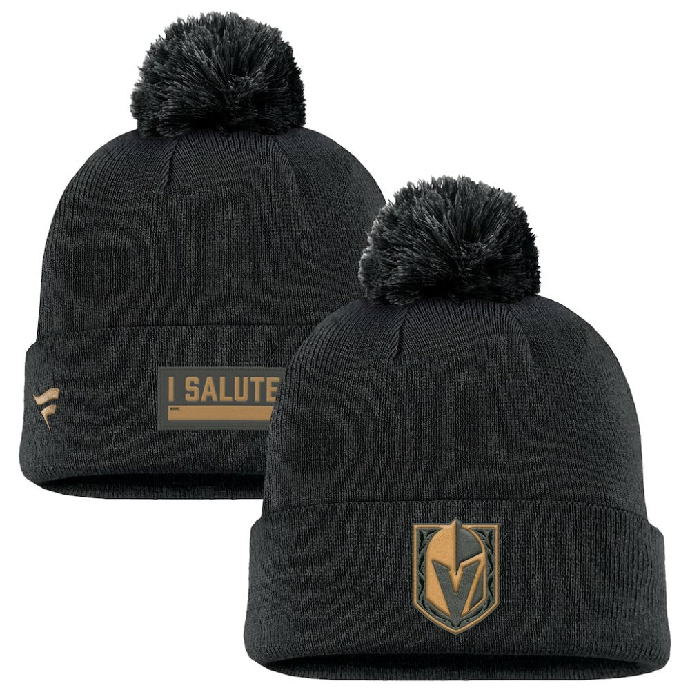 Vegas Golden Knights Fanatics Military Appreciation Cuffed Knit Hat with Pom -  NHL Hats