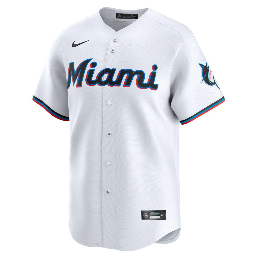 Miami Marlins Nike #1 Dad Home Limited Jersey - MLB Jerseys