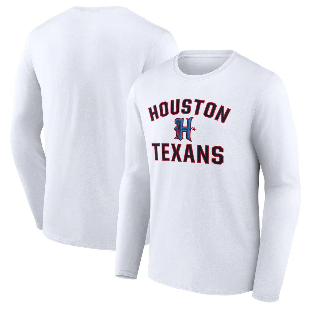Houston Texans Secondary Logo Victory Arch Long Sleeve T-Shirt | NFL US
