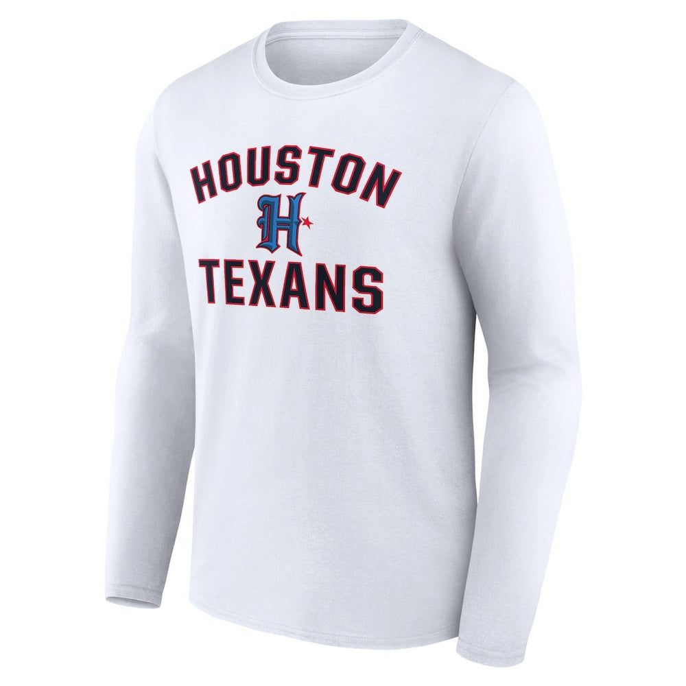 Houston Texans Secondary Logo Victory Arch Long Sleeve T-Shirt | NFL US