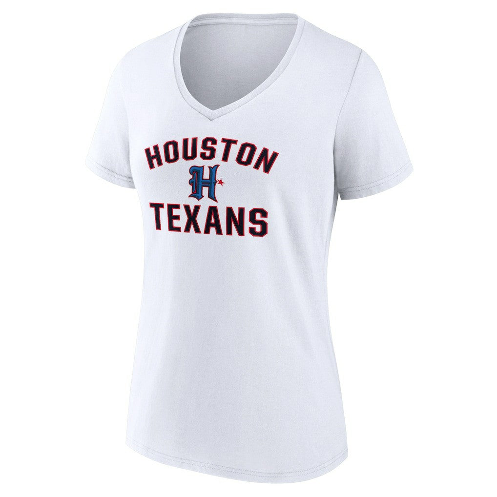 Houston Texans Women's Secondary Logo V-Neck T-Shirt | NFL US