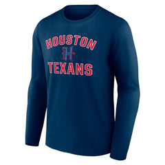 Houston Texans Secondary Logo Victory Arch Long Sleeve T-Shirt | NFL Hot
