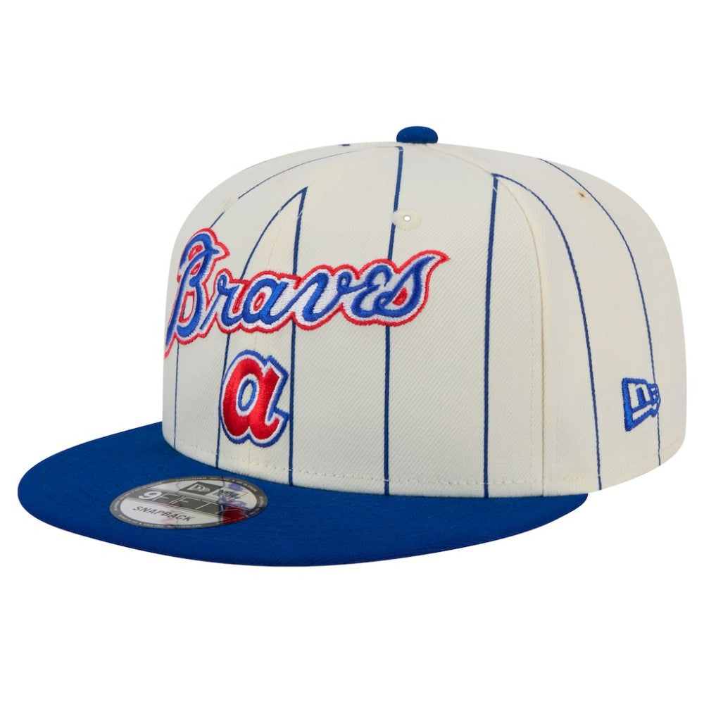 Atlanta Braves New Era Jersey Pinstripe 9FIFTY Snapback Hat - MLB Jerseys
