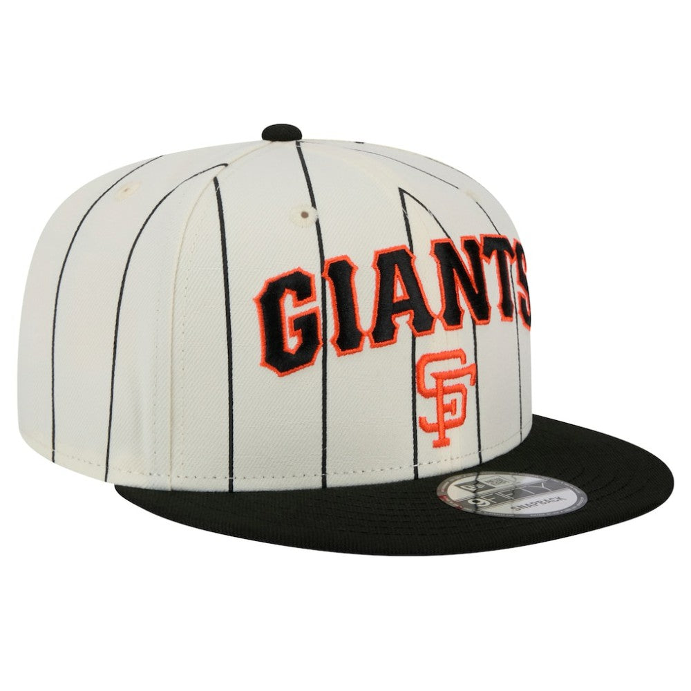 San Francisco Giants New Era Jersey Pinstripe 9FIFTY Snapback Hat - MLB Jerseys