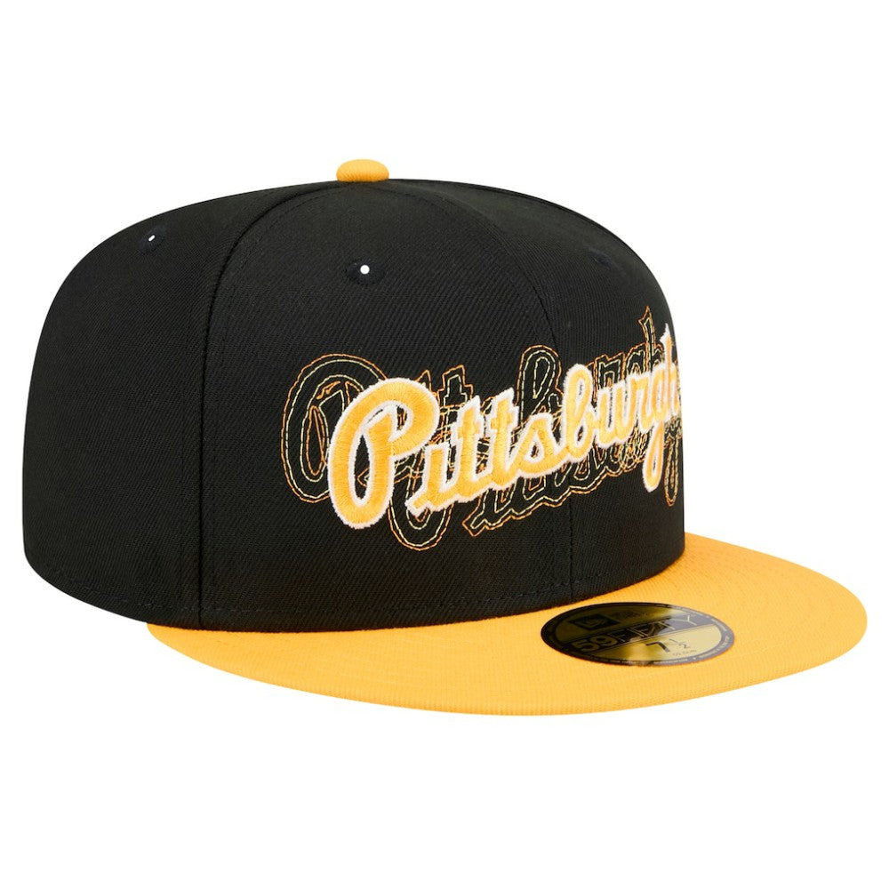 Pittsburgh Pirates New Era Shadow Stitch 59FIFTY Fitted Hat - MLB Hats