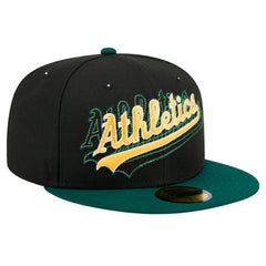 Athletics New Era Shadow Stitch 59FIFTY Fitted Hat - MLB Hats