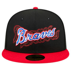 Atlanta Braves New Era Shadow Stitch 59FIFTY Fitted Hat - MLB Hats