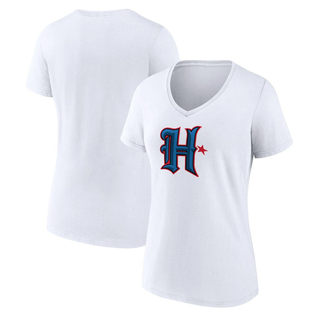Houston Texans Women's Secondary Logo V-Neck T-Shirt | NFL Outlet