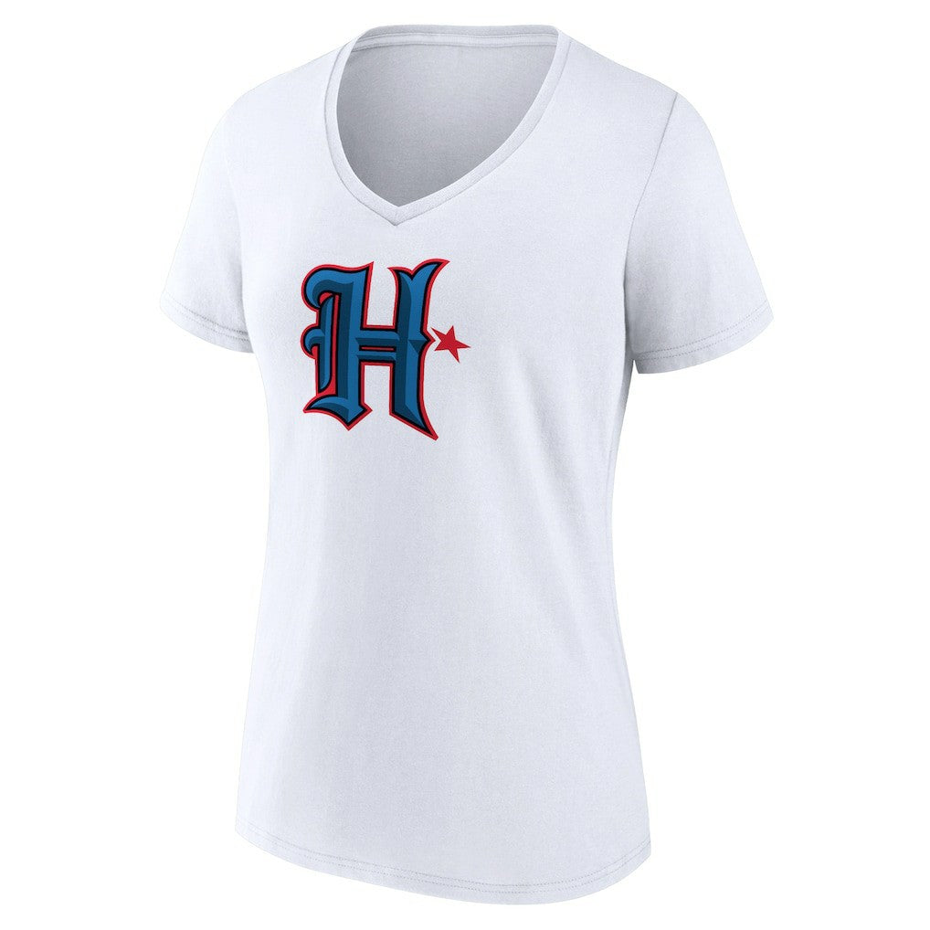 Houston Texans Women's Secondary Logo V-Neck T-Shirt | NFL Outlet