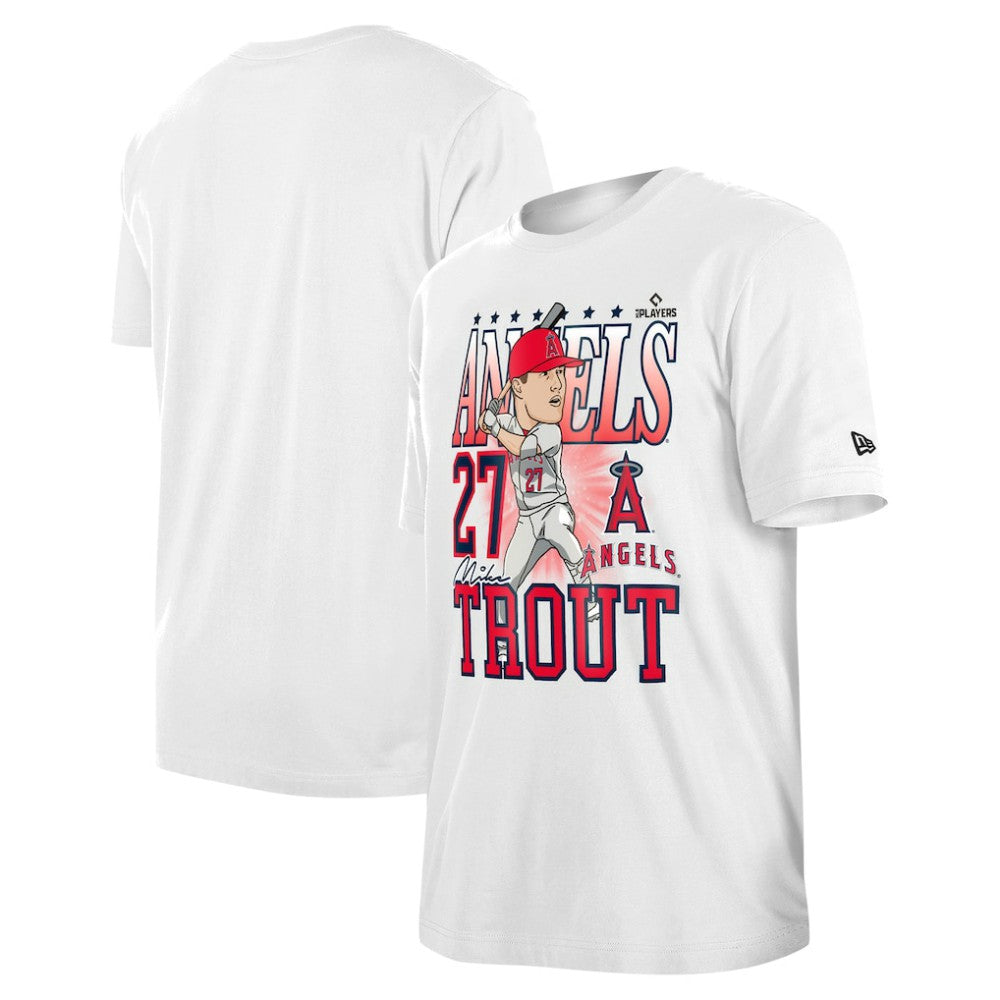 Mike Trout Los Angeles Angels New Era Caricature T-Shirt - MLB T-shirts