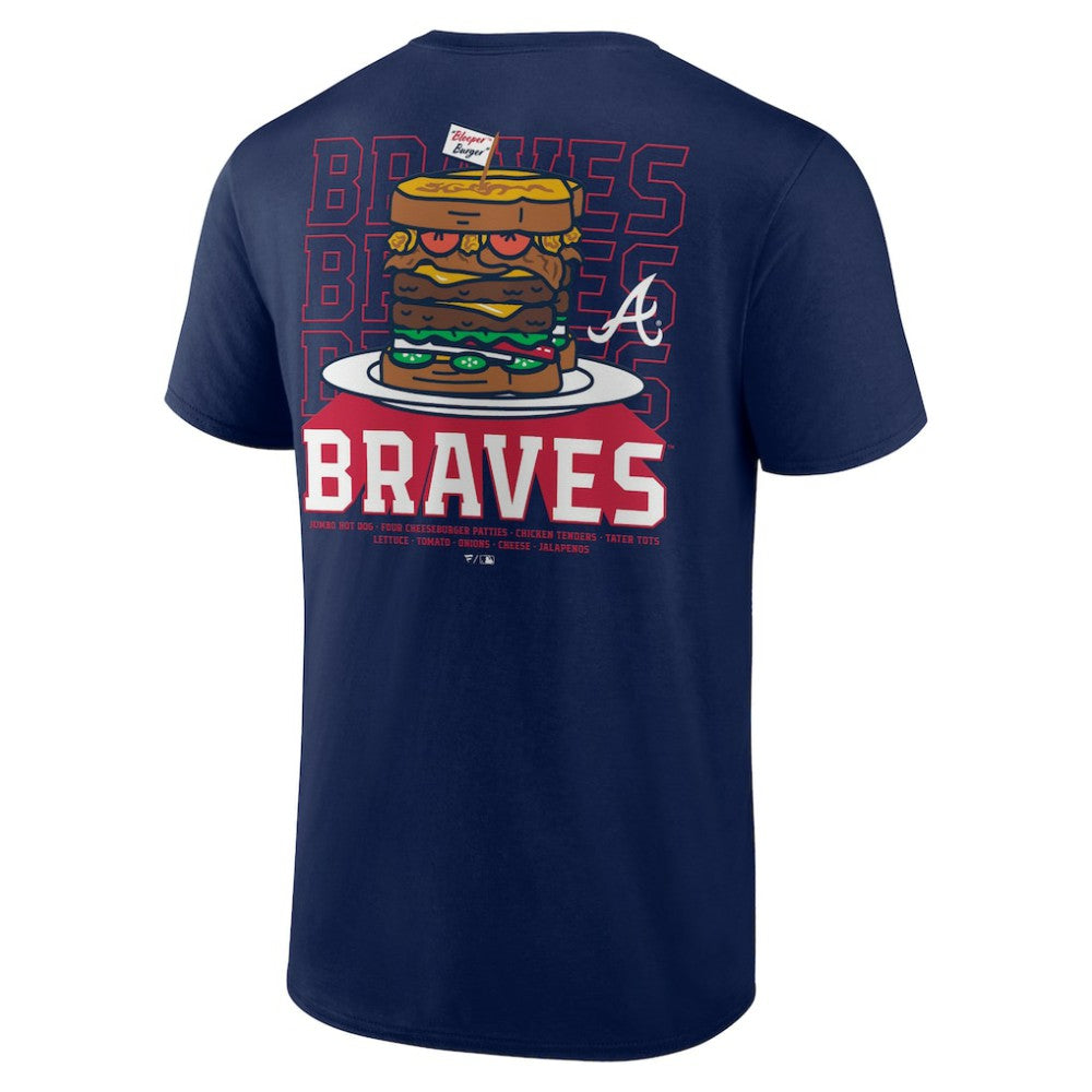 Atlanta Braves Blooper Burger T-Shirt - MLB T-shirts