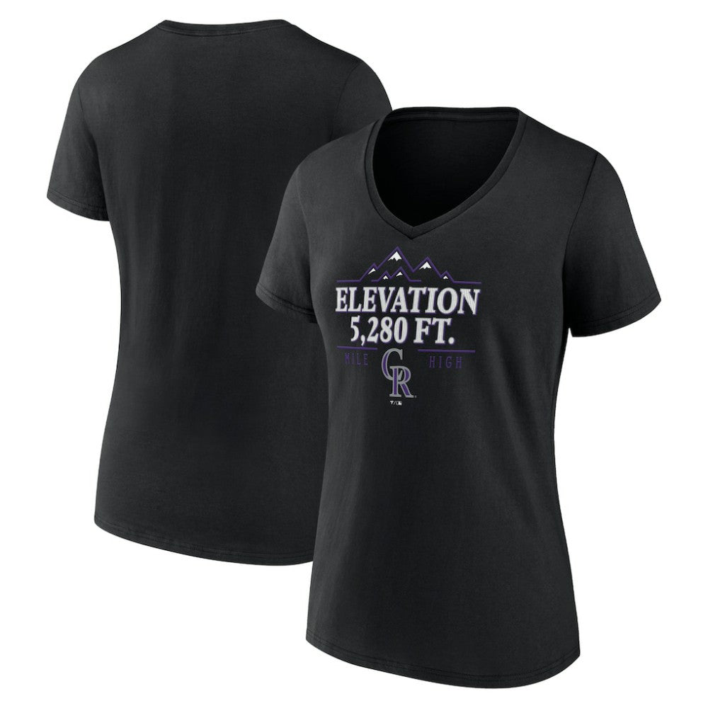 Colorado Rockies Women's Elevation V-Neck T-Shirt - MLB T-shirts
