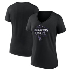 Colorado Rockies Women's Elevation V-Neck T-Shirt - MLB T-shirts