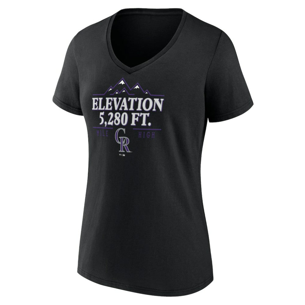 Colorado Rockies Women's Elevation V-Neck T-Shirt - MLB T-shirts