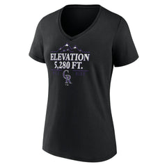 Colorado Rockies Women's Elevation V-Neck T-Shirt - MLB T-shirts