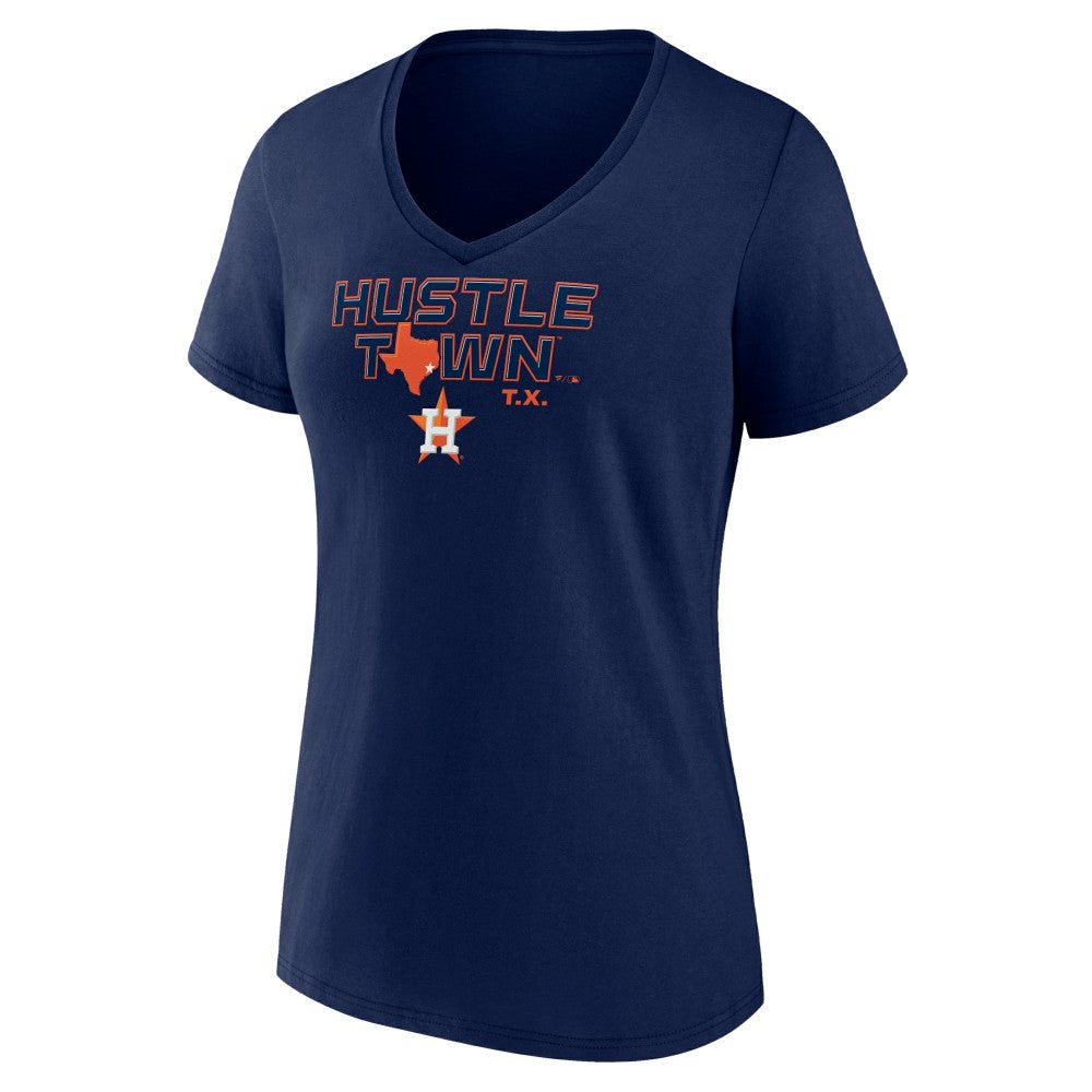 Houston Astros Women's Hustle Town V-Neck T-Shirt - MLB T-shirts