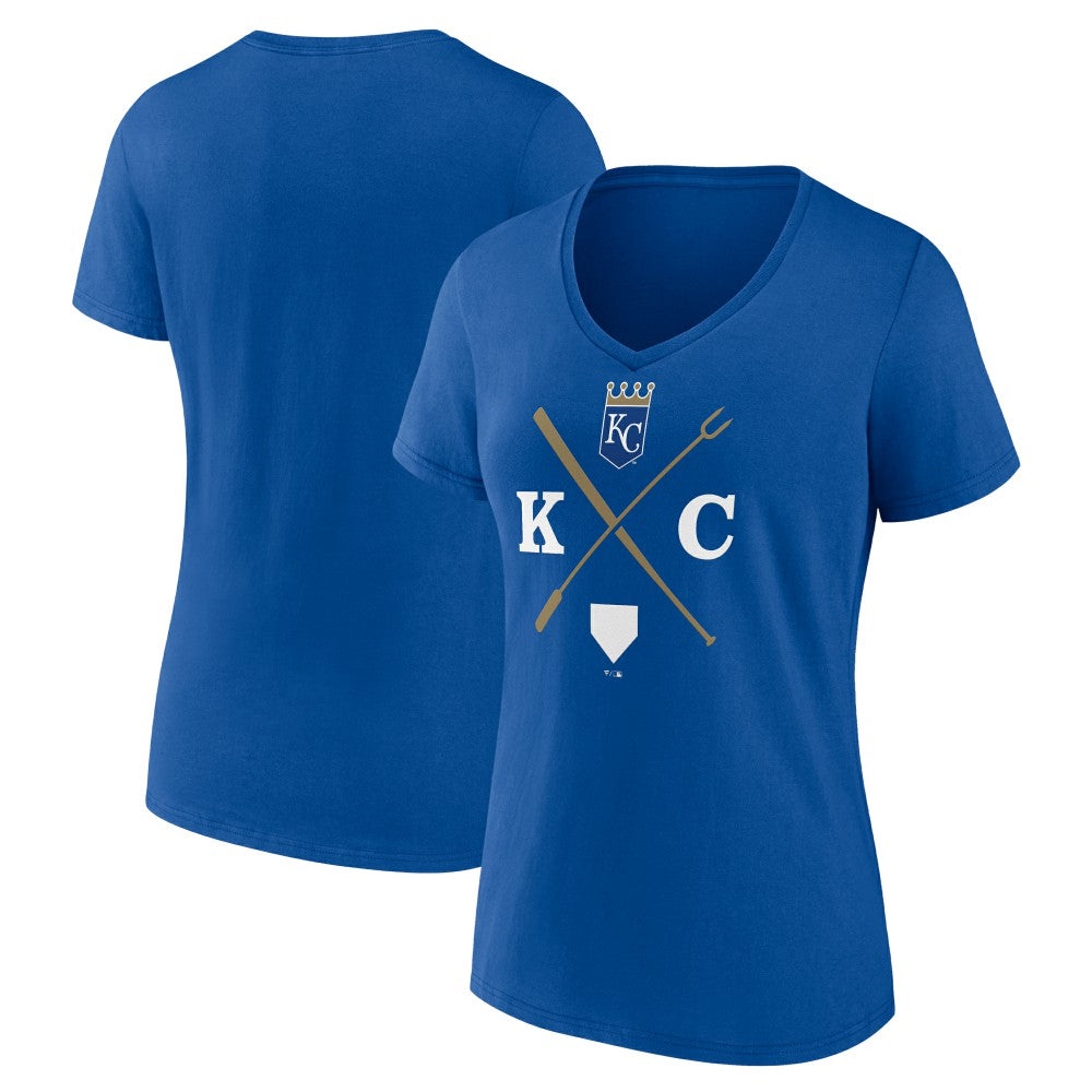 Kansas City Royals Women's KC Local V-Neck T-Shirt - MLB T-shirts