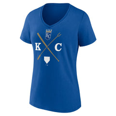 Kansas City Royals Women's KC Local V-Neck T-Shirt - MLB T-shirts